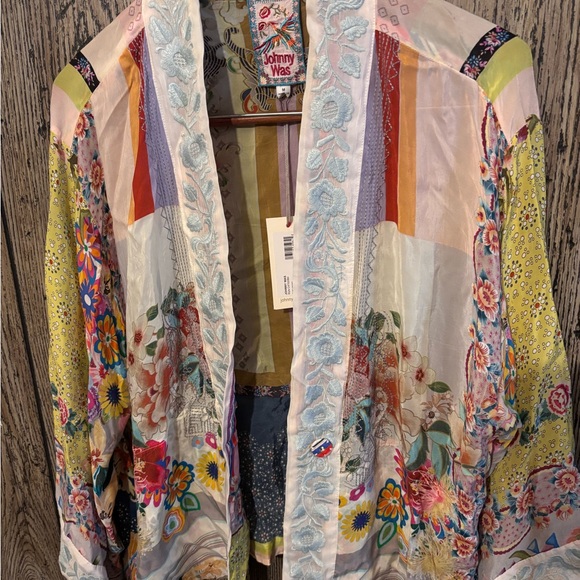 Johnny Was Colorful Patchwork Floral Jacket - Picture 2 of 12